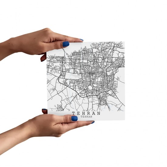 تابلو شاسی طرح نقشه شهر تهران