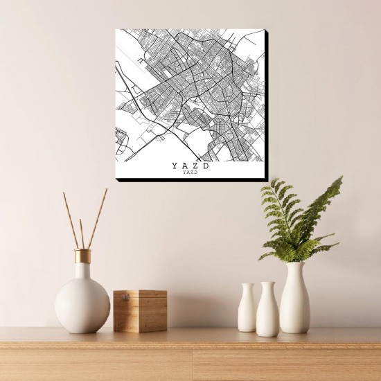 تابلو شاسی طرح نقشه شهر یزد