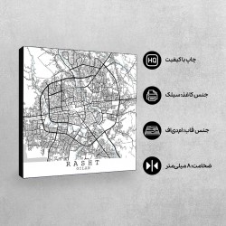 تابلو شاسی طرح نقشه شهر رشت