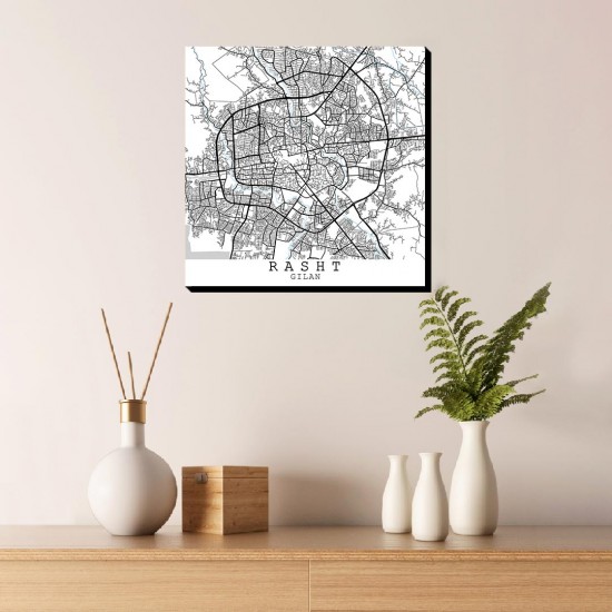 تابلو شاسی طرح نقشه شهر رشت