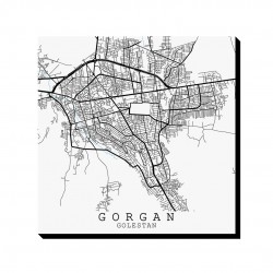 تابلو شاسی طرح نقشه شهر گرگان