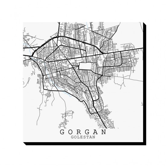 تابلو شاسی طرح نقشه شهر گرگان
