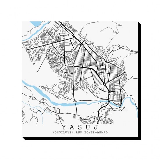 تابلو شاسی طرح نقشه شهر یاسوج