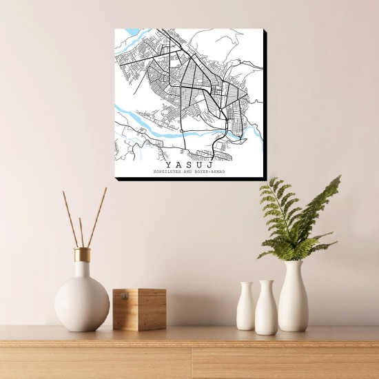 تابلو شاسی طرح نقشه شهر یاسوج