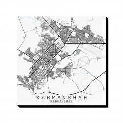 تابلو شاسی طرح نقشه شهر کرمانشاه