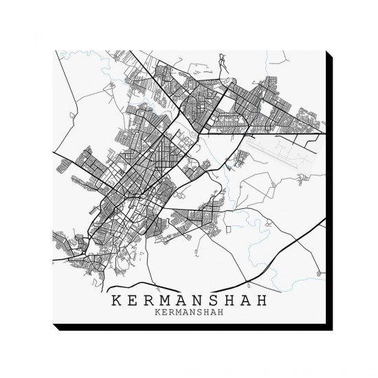 تابلو شاسی طرح نقشه شهر کرمانشاه