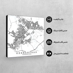 تابلو شاسی طرح نقشه شهر کرمانشاه