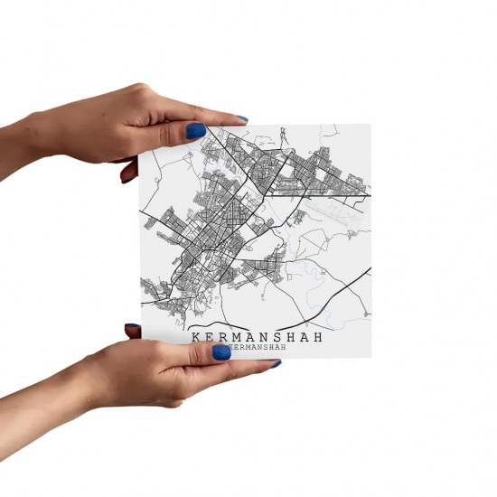 تابلو شاسی طرح نقشه شهر کرمانشاه
