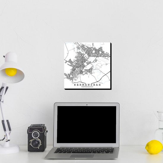 تابلو شاسی طرح نقشه شهر کرمانشاه