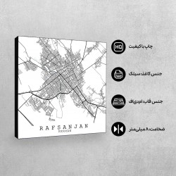 تابلو شاسی طرح نقشه شهر رفسنجان