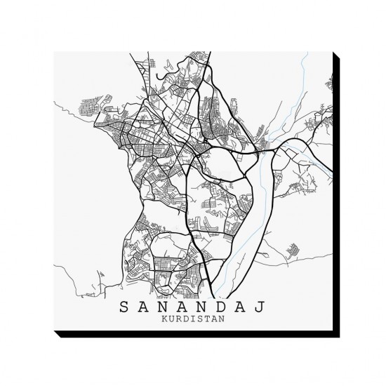 تابلو شاسی طرح نقشه شهر سنندج