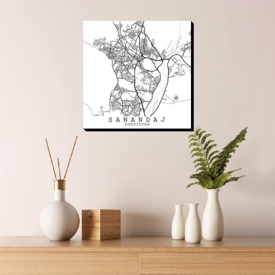تابلو شاسی طرح نقشه شهر سنندج