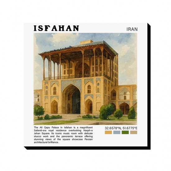 تابلو شاسی طرح عمارت عالی قاپو اصفهان