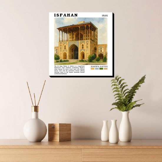 تابلو شاسی طرح عمارت عالی قاپو اصفهان
