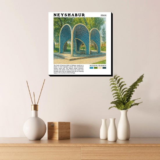 تابلو شاسی طرح آرامگاه کمال الملک نیشابور