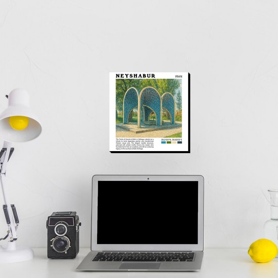 تابلو شاسی طرح آرامگاه کمال الملک نیشابور