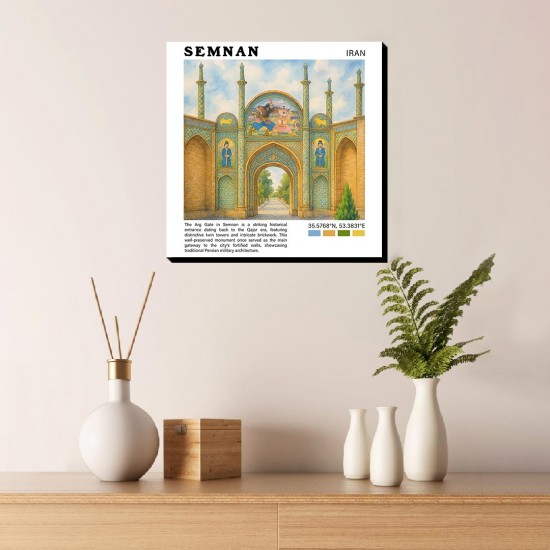 تابلو شاسی طرح دروازه ارگ سمنان