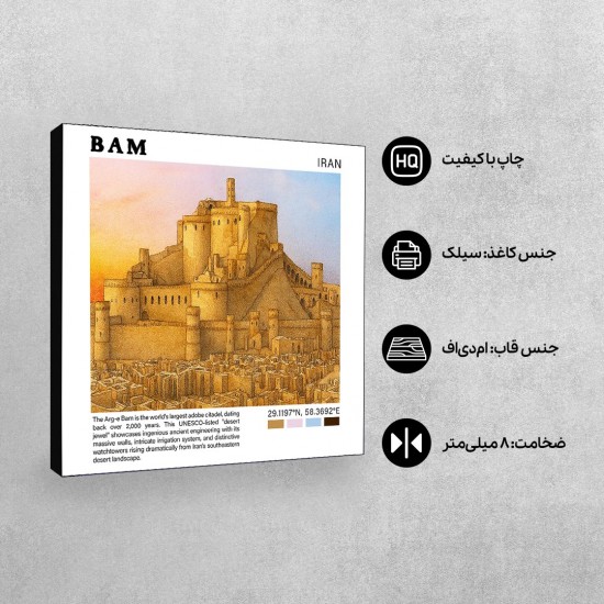 تابلو شاسی طرح ارگ بم