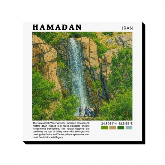 تابلو شاسی طرح آبشار گنج نامه همدان