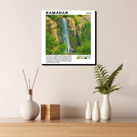 تابلو شاسی طرح آبشار گنج نامه همدان