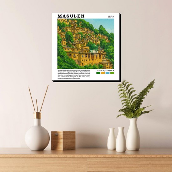 تابلو شاسی طرح روستای ماسوله