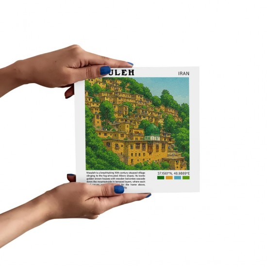 تابلو شاسی طرح روستای ماسوله