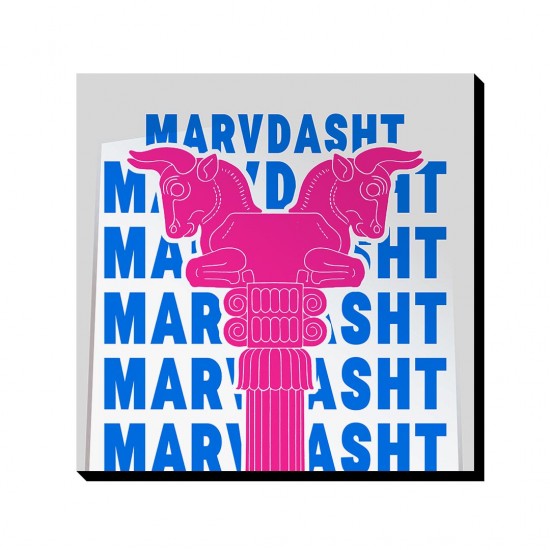 تابلو شاسی طرح نماد سرستون گاو دوسر تخت جمشید