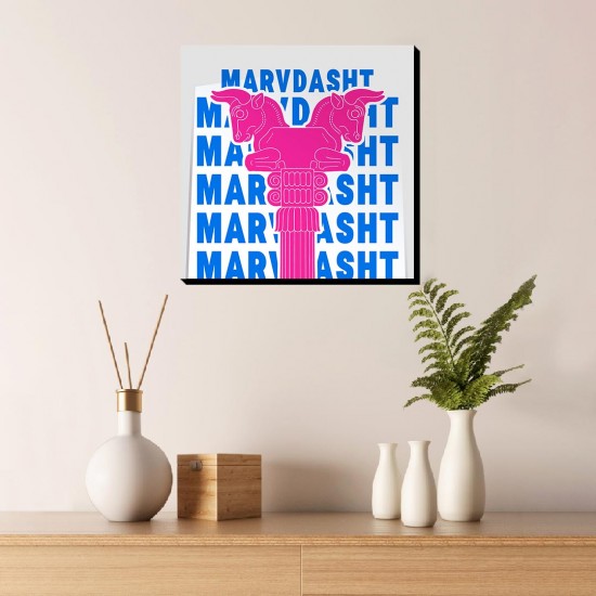 تابلو شاسی طرح نماد سرستون گاو دوسر تخت جمشید