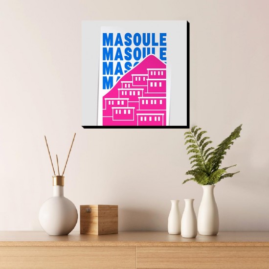 تابلو شاسی طرح نماد روستای ماسوله