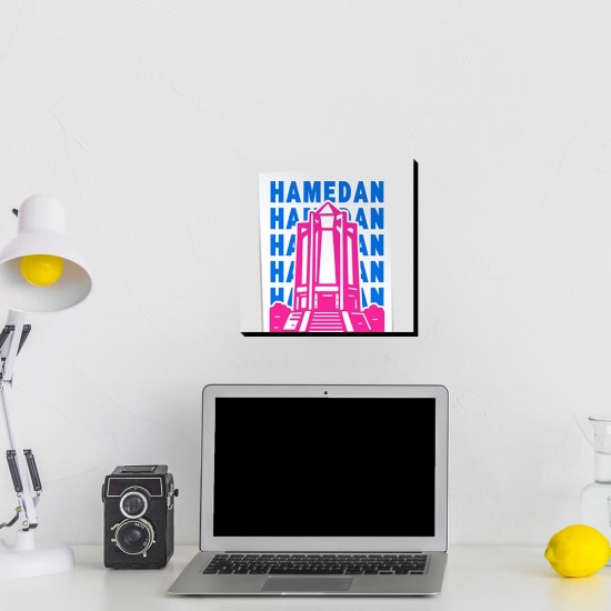 تابلو شاسی طرح نماد آرامگاه باباطاهر همدان