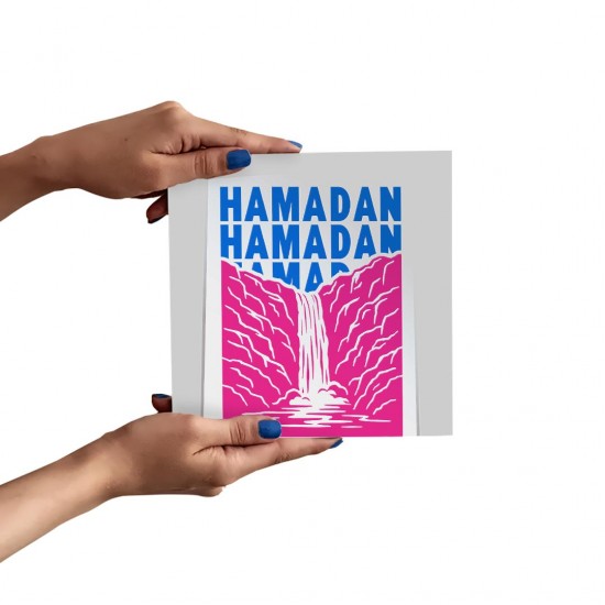 تابلو شاسی طرح نماد آبشار گنج نامه همدان