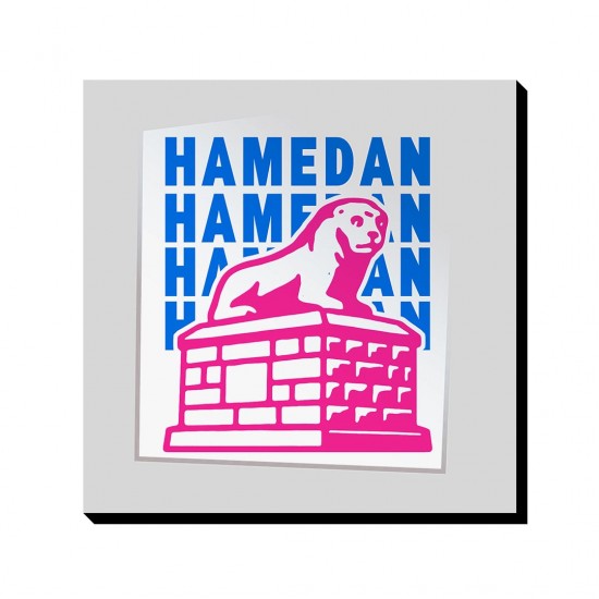 تابلو شاسی طرح نماد شیر سنگی همدان