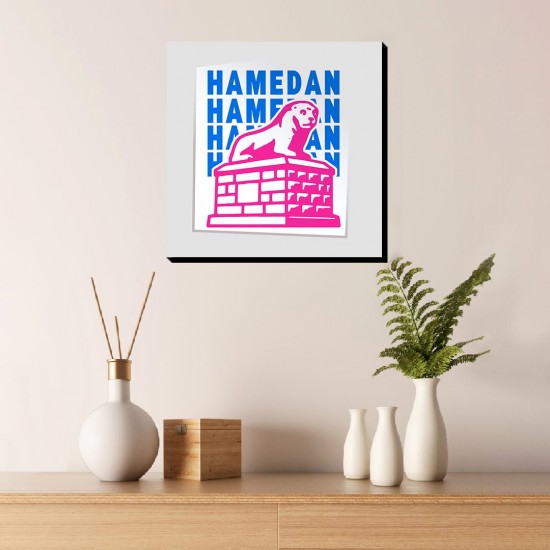 تابلو شاسی طرح نماد شیر سنگی همدان