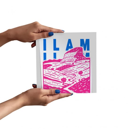 تابلو شاسی طرح نماد کوه قلاقیران ایلام