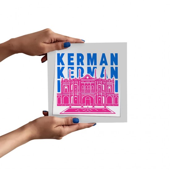 تابلو شاسی طرح نماد باغ فتح آباد کرمان