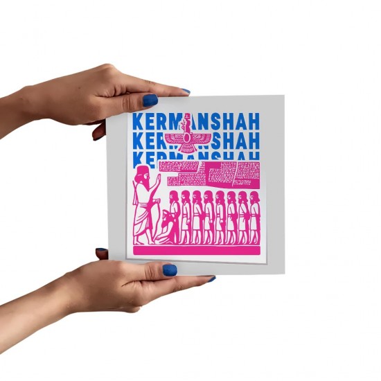 تابلو شاسی طرح نماد کتیبه بیستون کرمانشاه