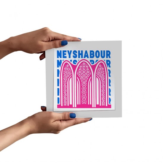 تابلو شاسی طرح نماد آرامگاه کمال الملک نیشابور