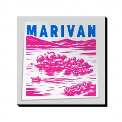 تابلو شاسی طرح نماد دریاچه زریوار مریوان