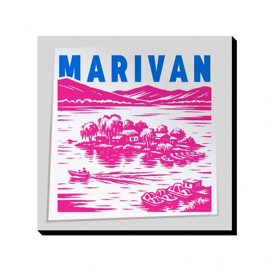 تابلو شاسی طرح نماد دریاچه زریوار مریوان