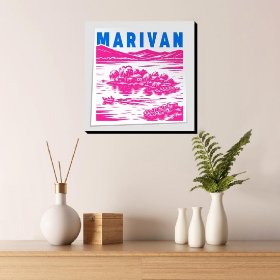 تابلو شاسی طرح نماد دریاچه زریوار مریوان