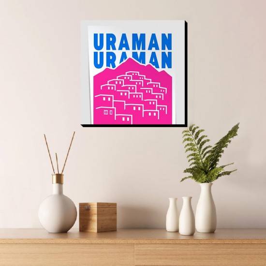 تابلو شاسی طرح نماد روستای اورامان