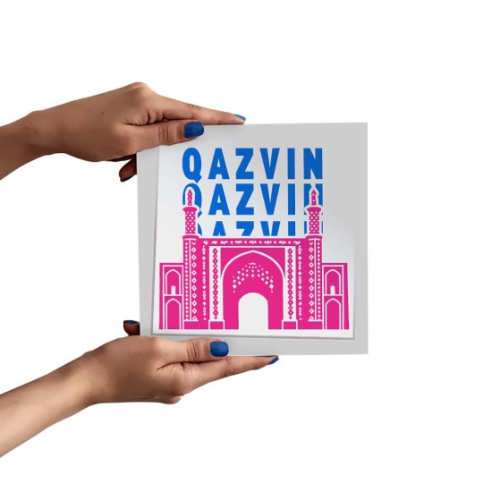 تابلو شاسی طرح نماد دروازه درب کوشک قزوین