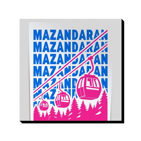 تابلو شاسی طرح نماد تله کابین نمک آبرود