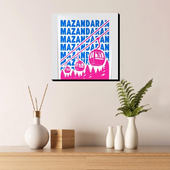 تابلو شاسی طرح نماد تله کابین نمک آبرود