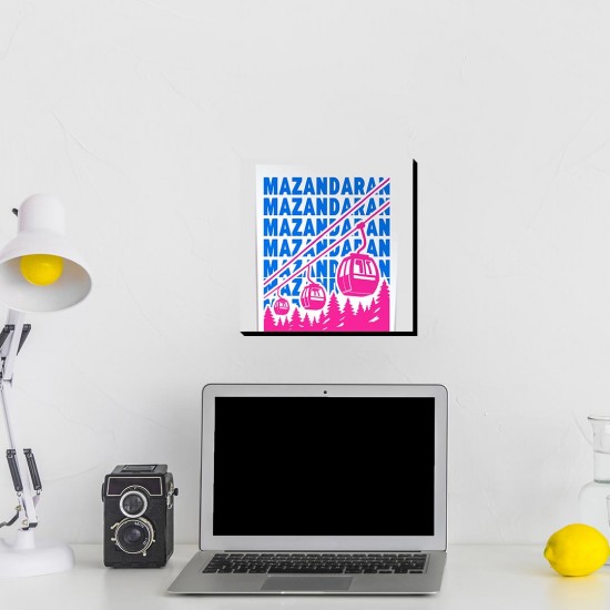 تابلو شاسی طرح نماد تله کابین نمک آبرود