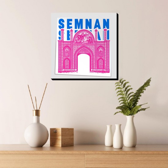 تابلو شاسی طرح نماد دروازه ارگ سمنان