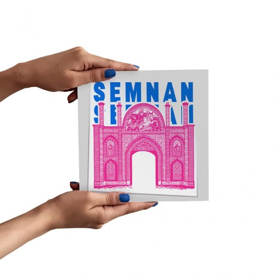 تابلو شاسی طرح نماد دروازه ارگ سمنان