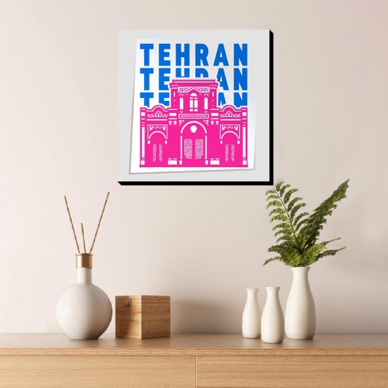 تابلو شاسی طرح نماد سردر باغ ملی تهران