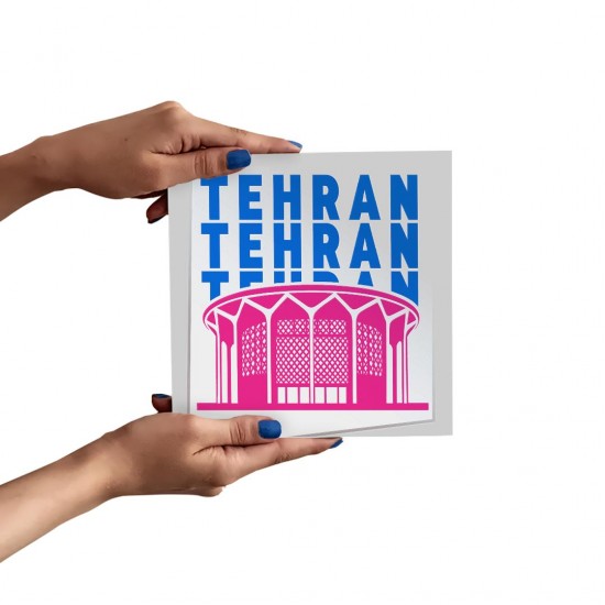 تابلو شاسی طرح نماد تئاتر شهر تهران