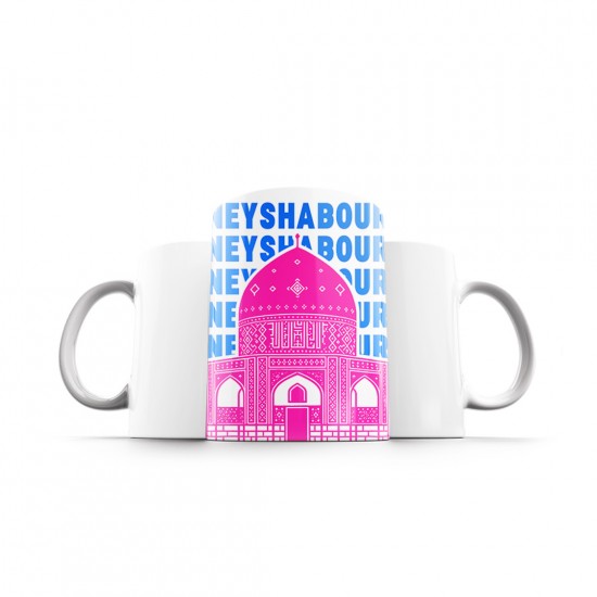ماگ طرح نماد آرامگاه عطار نیشابور